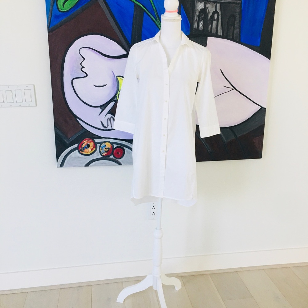 ZARA SHIRT-DRESS COTTON SIZE XS